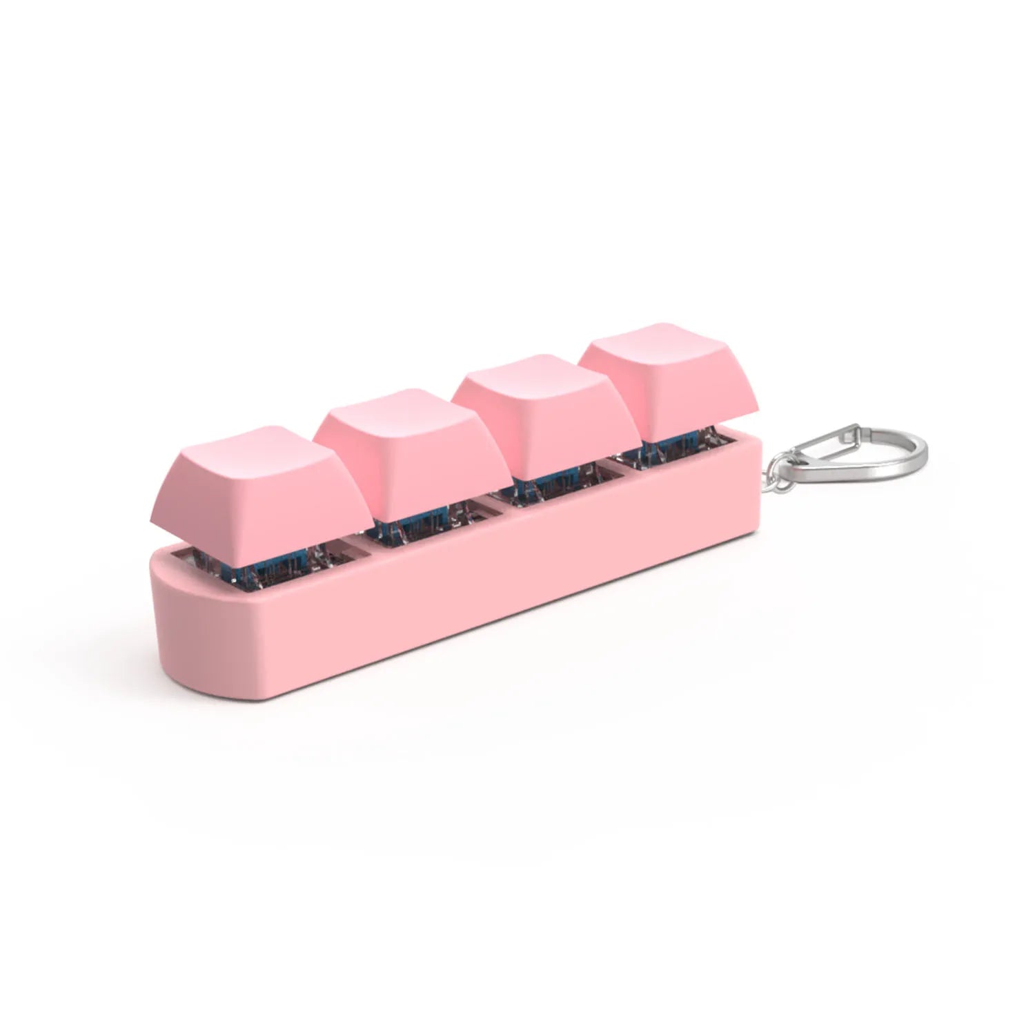 Avyron Key Halo Quad — Mechanical Calm-Click Keychain